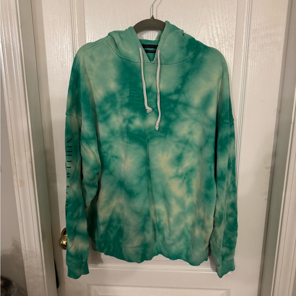 Green Tie-Dye Hoodie